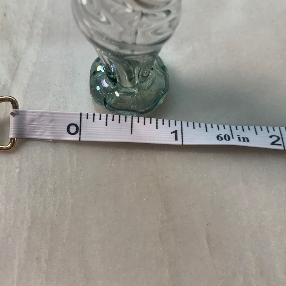 2201 Elegant Glass Mini Perfume Bottle with Gold Accents - Picture 6 of 9